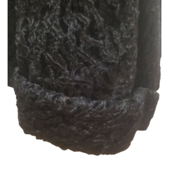 Persian Lamb Fur Coat Jacket 1950s Womens Short by Hutzlers Baltimore - Picture 10 of 11